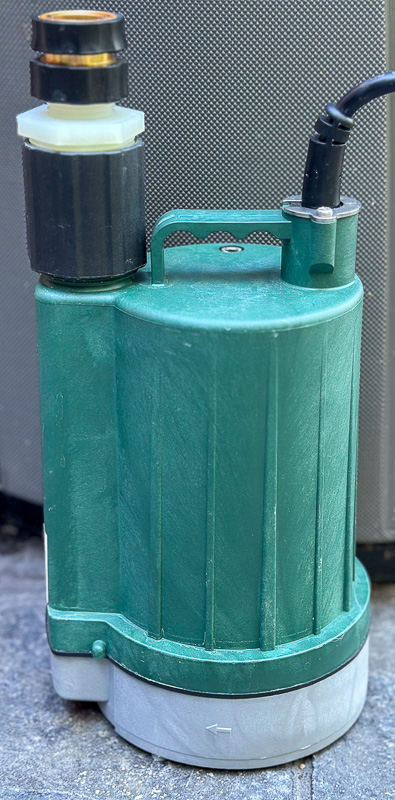 Submersible Pump for Draining Hot Tub