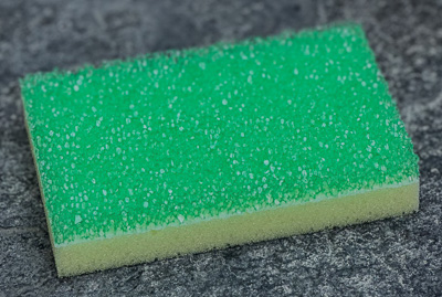 Scouring Pad for Scrubbing Inside of Hot Tub