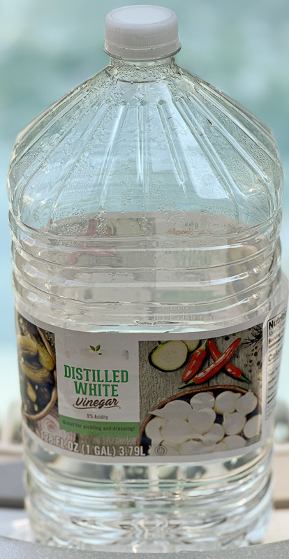 Distilled White Vinegar for Cleaning Hot Tub Inside Surfaces